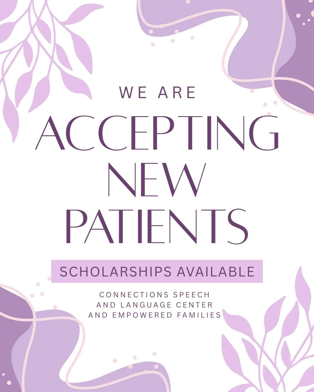 We&rsquo;re proud to help make speech and language services more accessible for families in our community. Limited financial assistance opportunities, supported through nonprofit funding through EmpowerED Families, may be available for qualifying fam