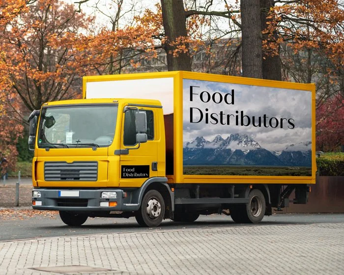 branded truck