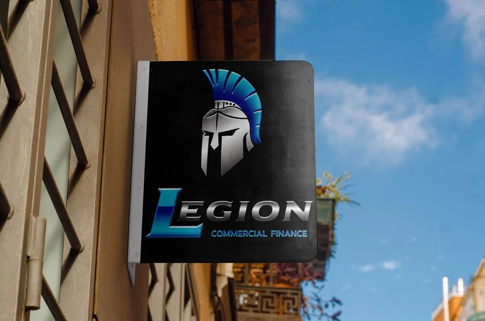 aluminum sign with logo