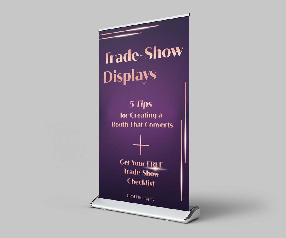 Roll Up Banner for Free Trade Show Checklist