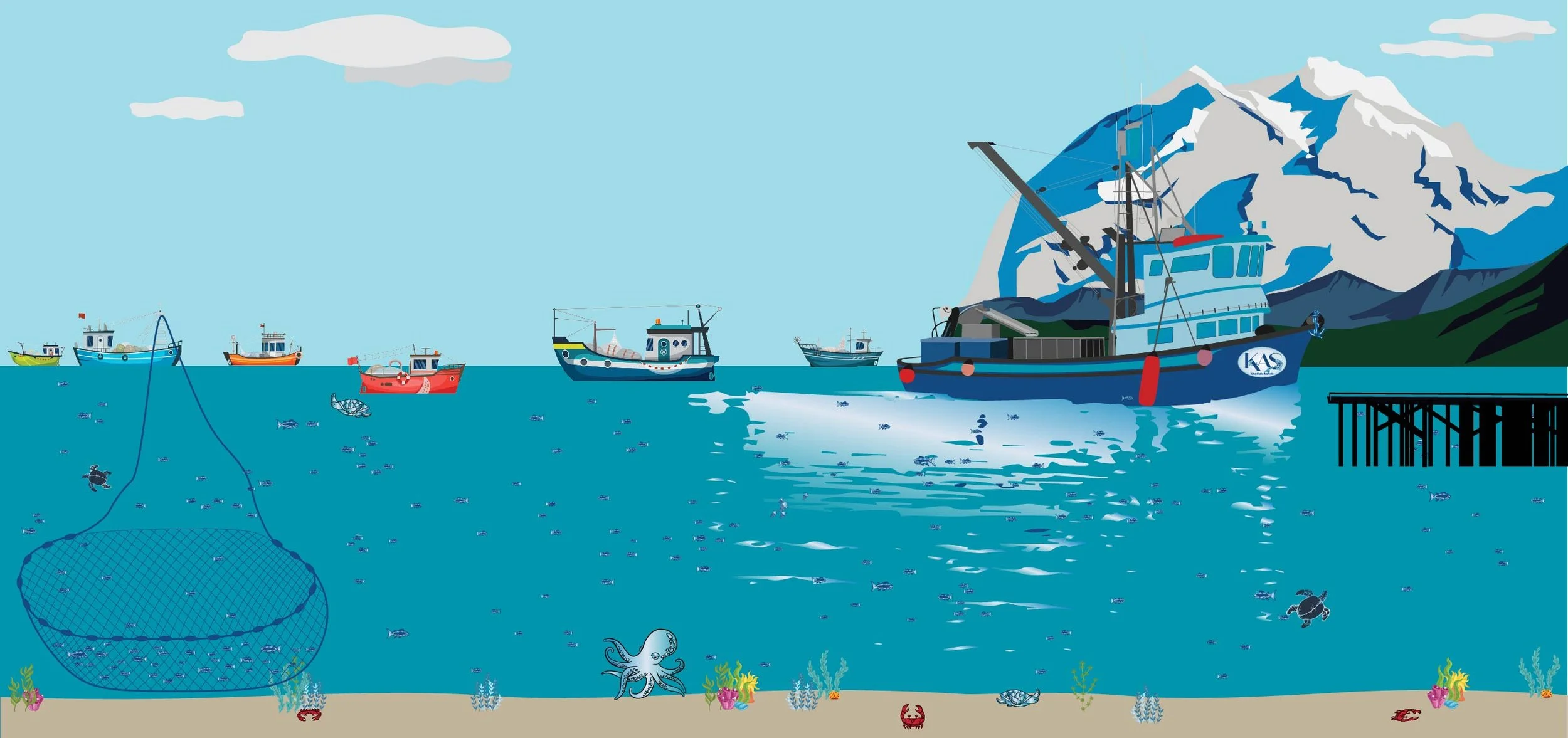 Seafood Industry Illustration