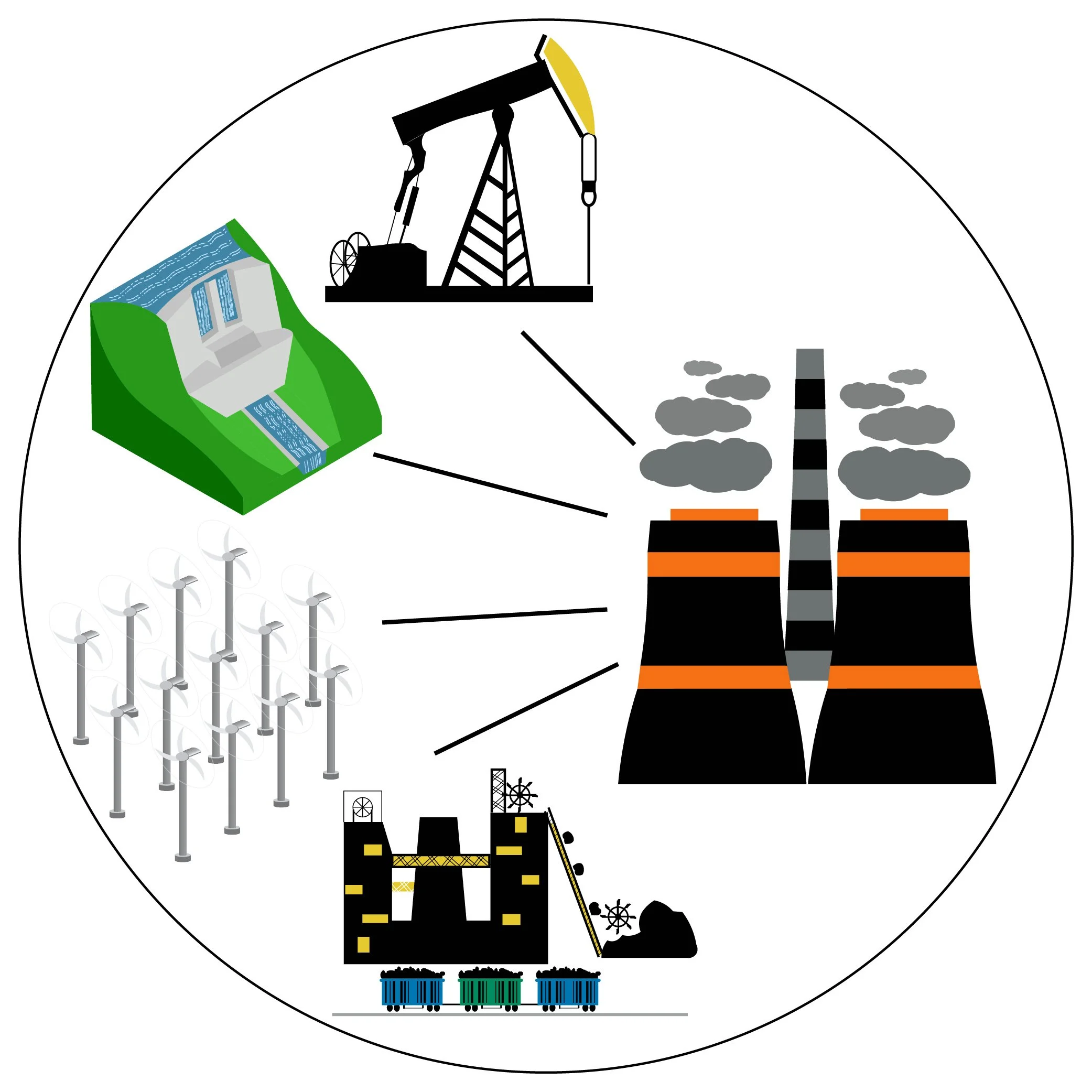 Electricity Industry Illustrations