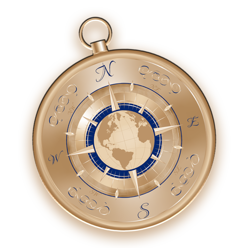 Custom Branded Compass Illustration