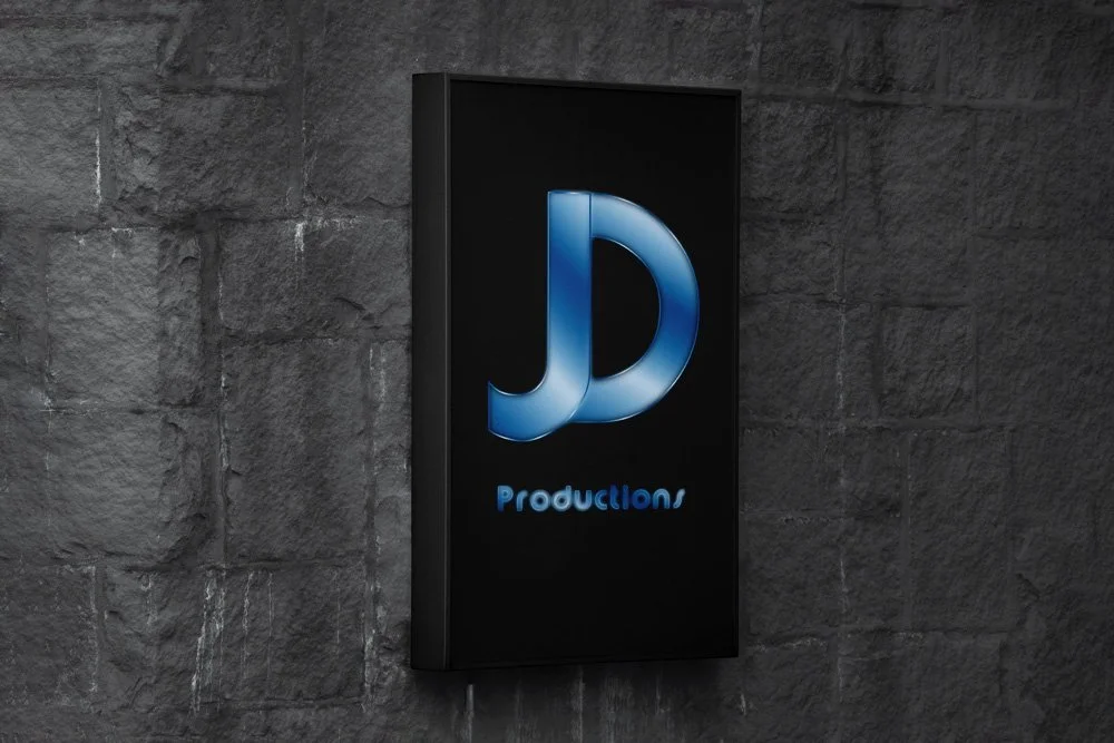backlit sign with logo