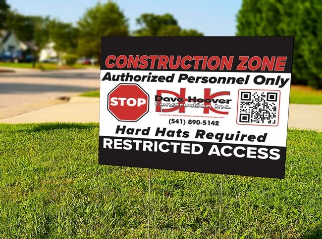 construction zone sign