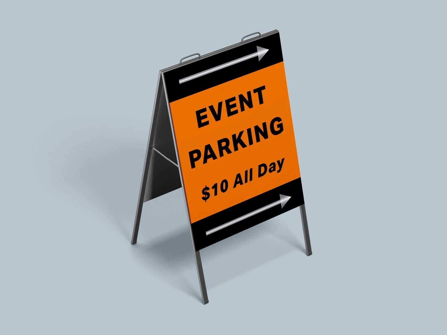 a-frame sign for parking