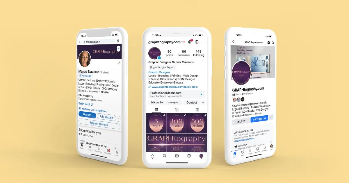 Social Media Profiles on Cell Phones