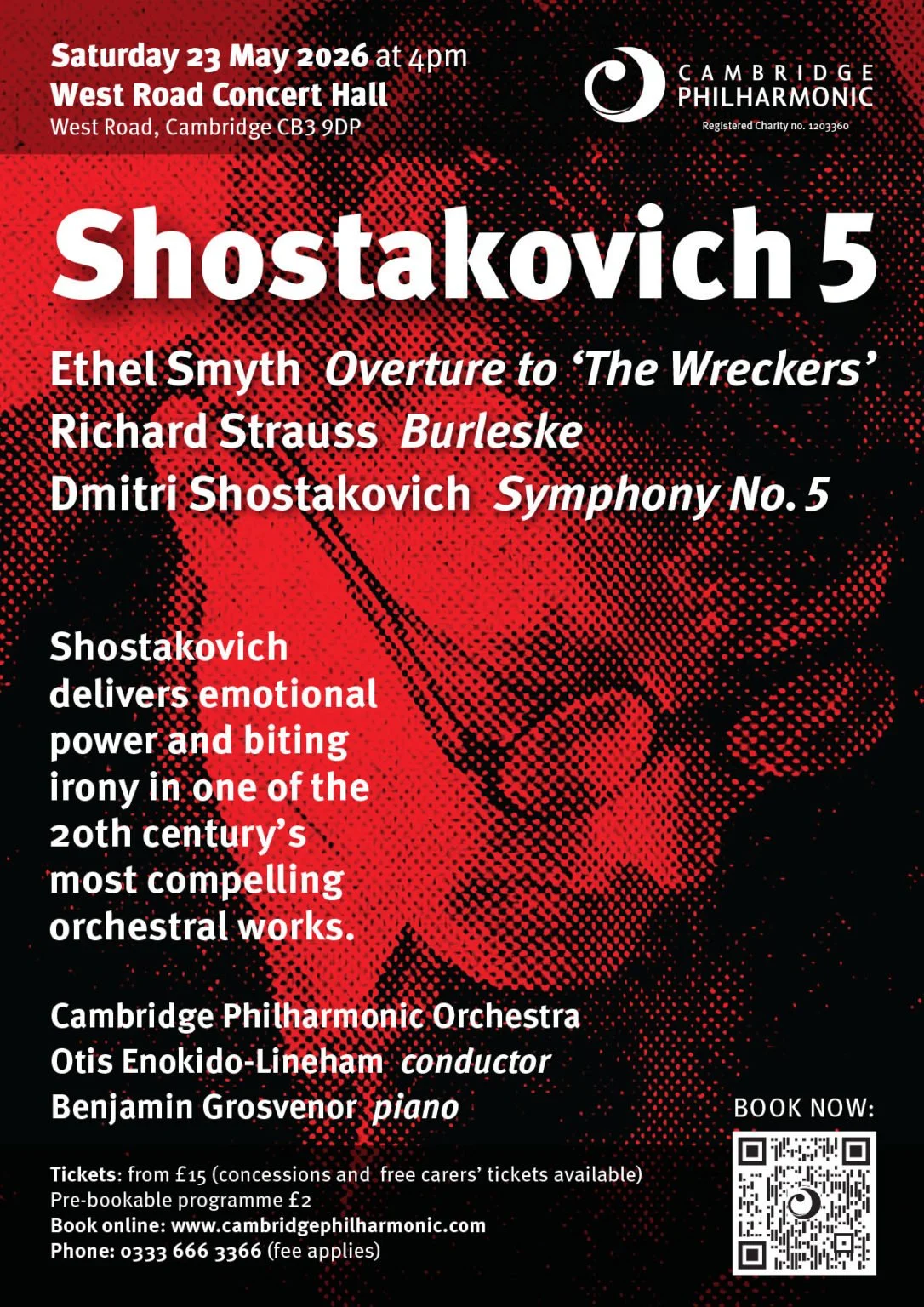 Pianist/Organist - Cambridge Philharmonic performs Shostakovich 5th Symphony