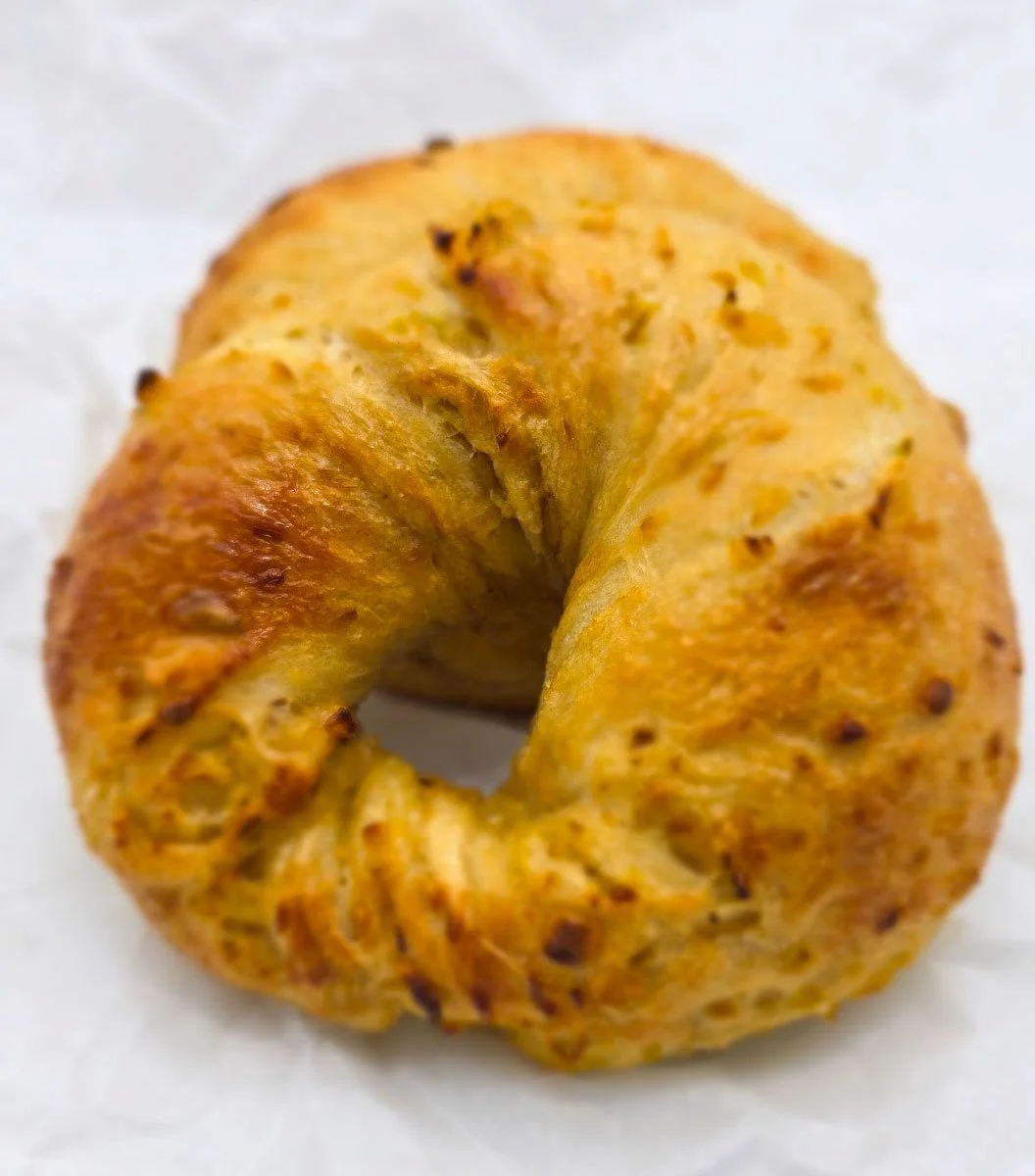 Onion and Leek Bagel
