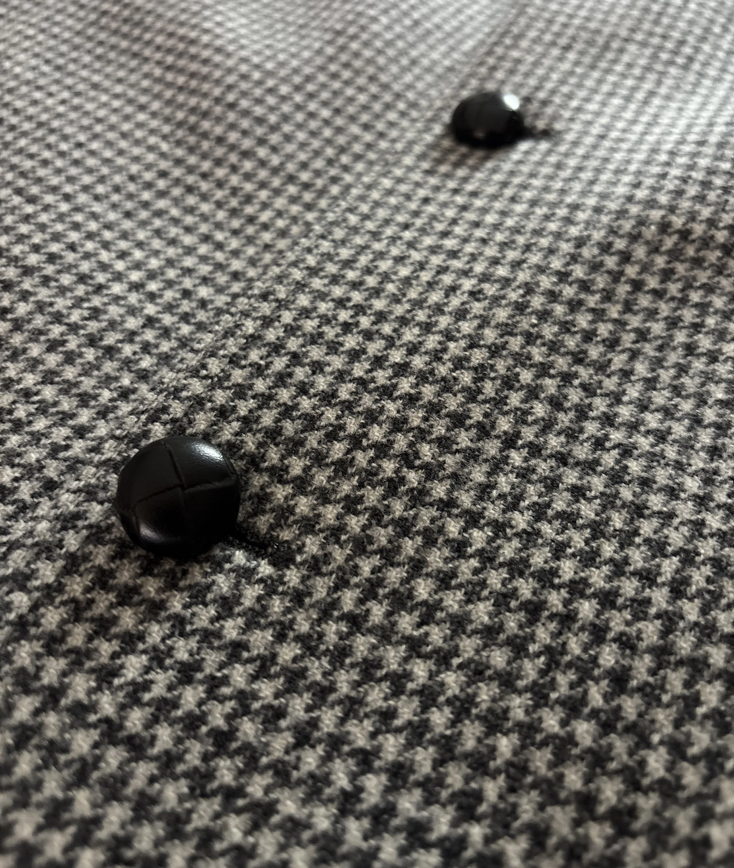 Custom made Drago Wool & cashmere houndstooth bomber jacket