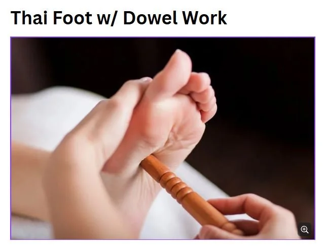Wat Po Thai Foot w/ Dowel point work