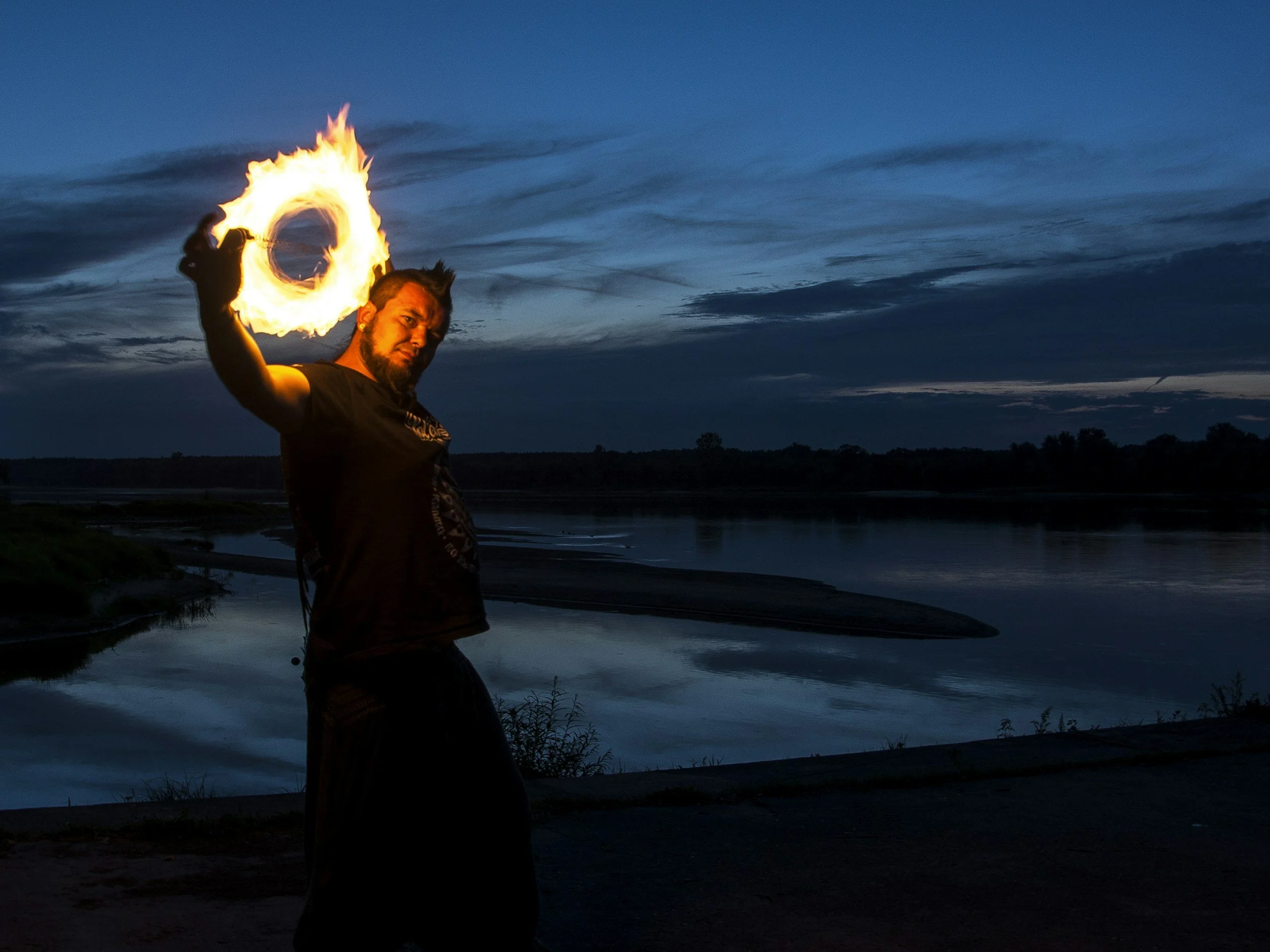 Learn the feel and flow of fire poi and the fire dart