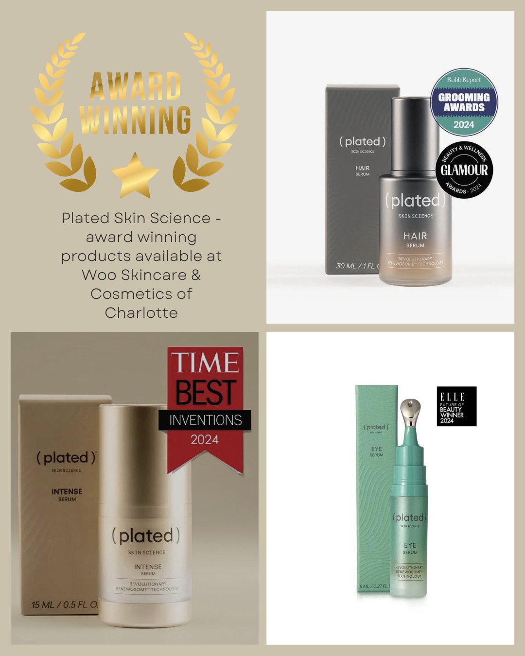 Biotech meets beauty to improve your appearance with @platedskinscience.  Experience skin and hair enriched with platelet-derived exosomes.⁠
⁠
Discover the brand today in-store.⁠
⁠