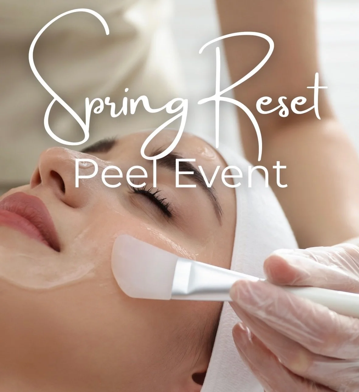 March 20-24 &ldquo;Spring Reset&rdquo; Peel Event🌸
Get ready to glow with our curated exfoliating treatment, designed to reveal radiant skin, smooth texture, and a fresh complexion. Now $99 (regularly $175+). A perfect seasonal boost and facial rout