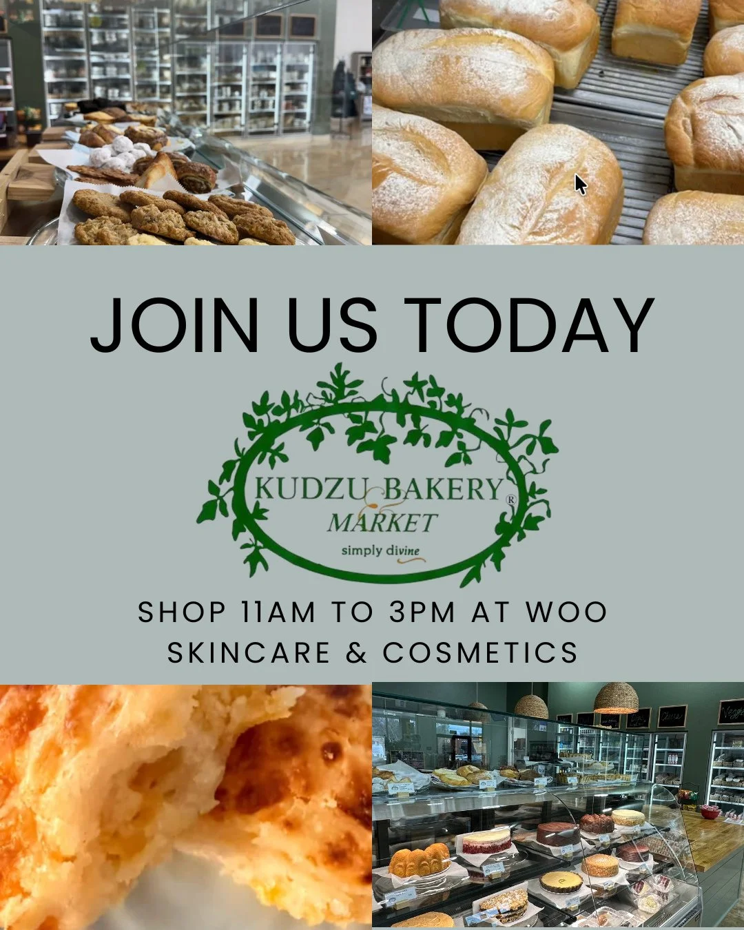 We look forward to seeing you today as you shop tasty treats from @kudzubakeryclt 🥧🥖🥧⁠
⁠
...............