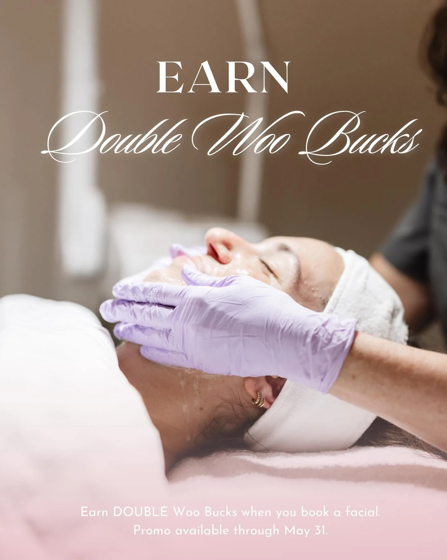 A little self-care with an extra reward ✨⁠
⁠
This month at the spa, enjoy DOUBLE Woo Bucks when you book a facial 🤍 Whether you&rsquo;re looking for a seasonal skin refresh, hydration boost or just an hour to unwind, now is the perfect time to treat