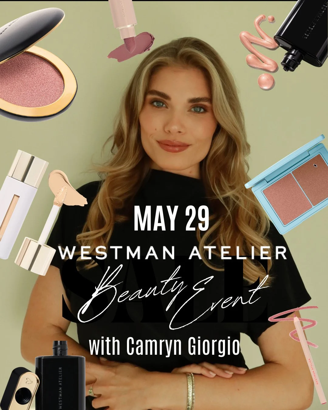 🌟JOIN US for the Westman Atelier event 5/29.⁠
⁠
We're offering 45 minute appointments with guest makeup artist, Camryn Giorgio. 📲 704-333-0443 to book now! ⁠
⁠
⁠
Enjoy a gift with your $200 spend 👄💄⁠
⁠
⁠
Camryn Giorgio is a seasoned makeup artist