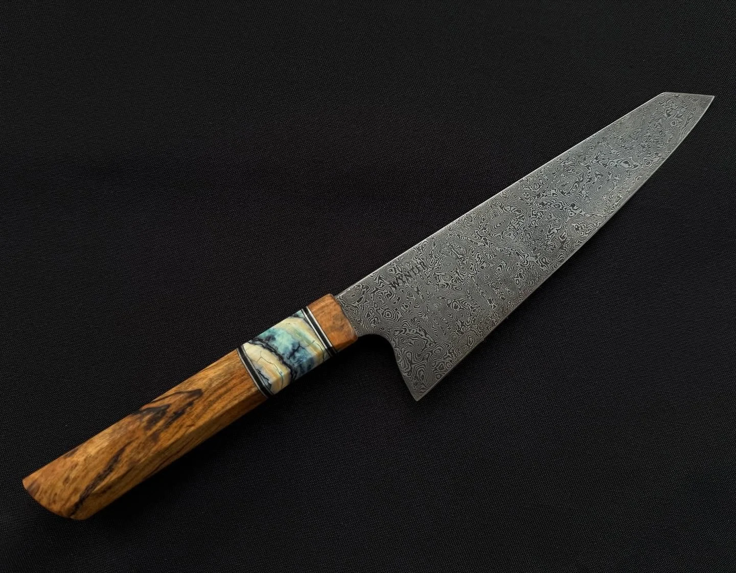 192-Layer Damascus K-Tip Santoku with Mammoth Tooth &amp; Birch Burl Handle 

Available now DM for details.

#damascus #damascussteel #mammoth #mammothivory #forged #handmade #santoku #japanese #japaneseknives #chef #chefknife #sharp
