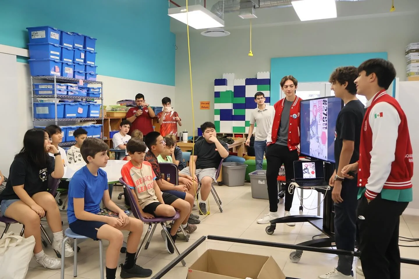 DAY 2!! The designs are finally coming off the page! 📝 Today, our campers began turning vision into reality. 🤖