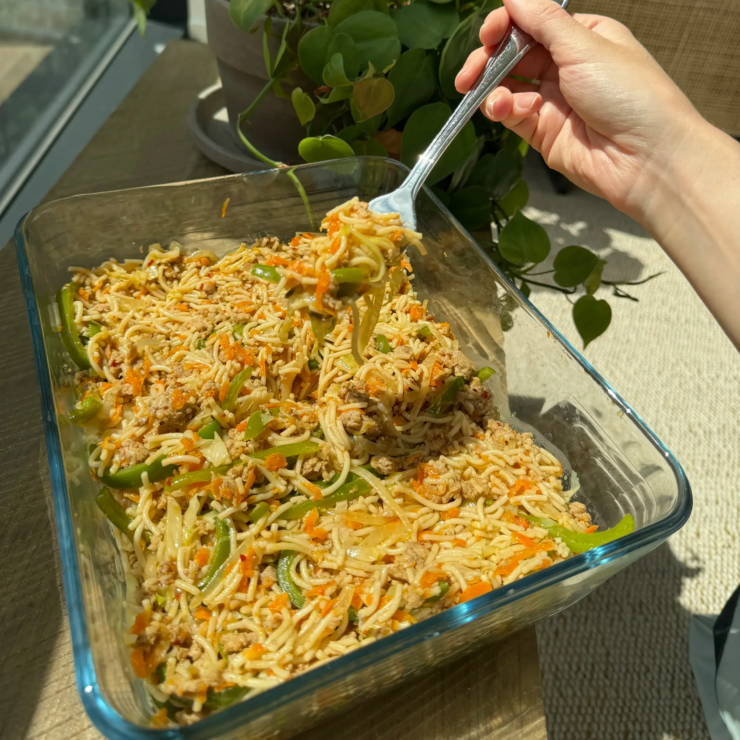 Rainbow Noodle Stir Fry