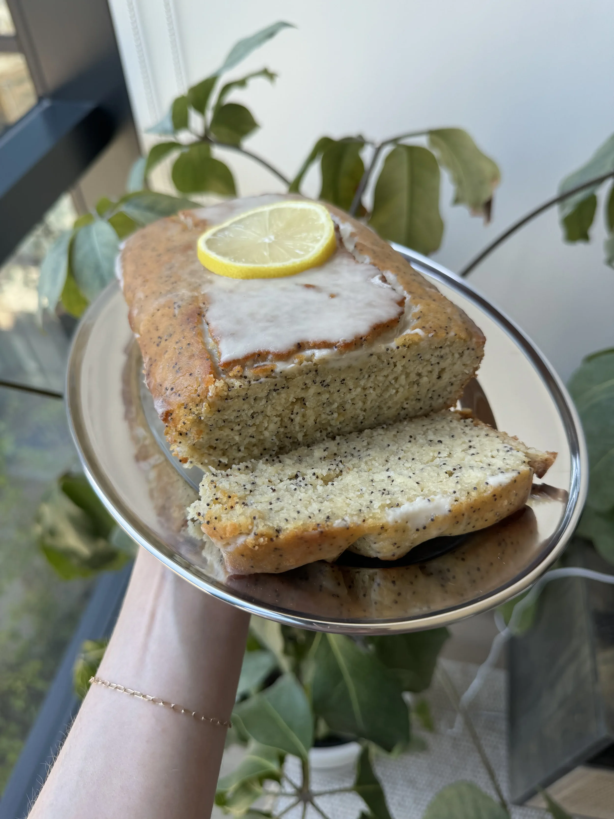 Almond Flour Lemon Poppy Seed Loaf