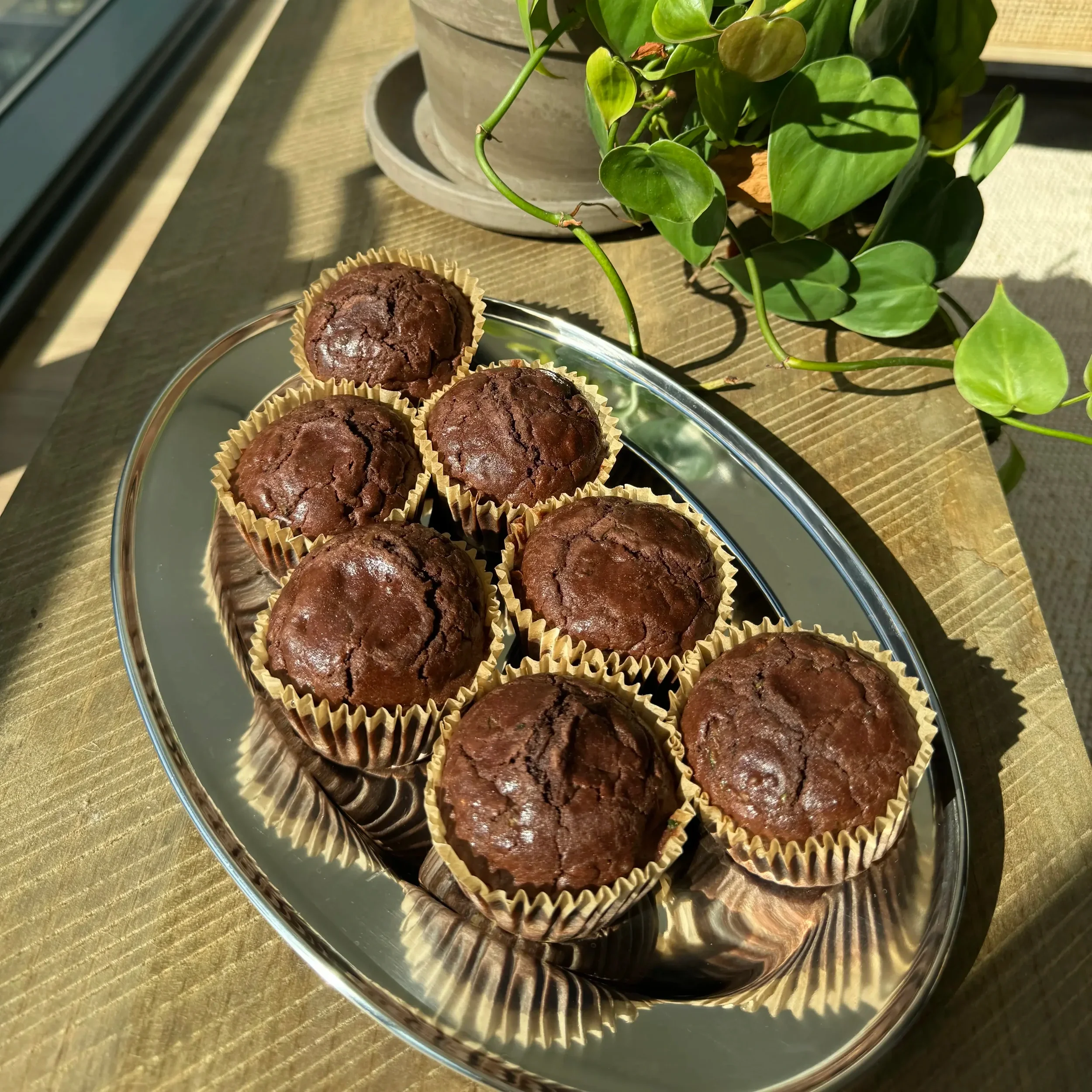 Chocolate & Zucchini Muffins