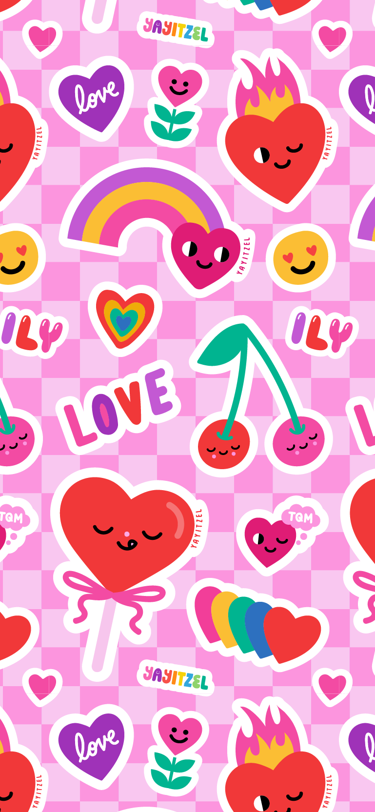 Yay Itzel Wallpaper February 2024 - Pattern.png