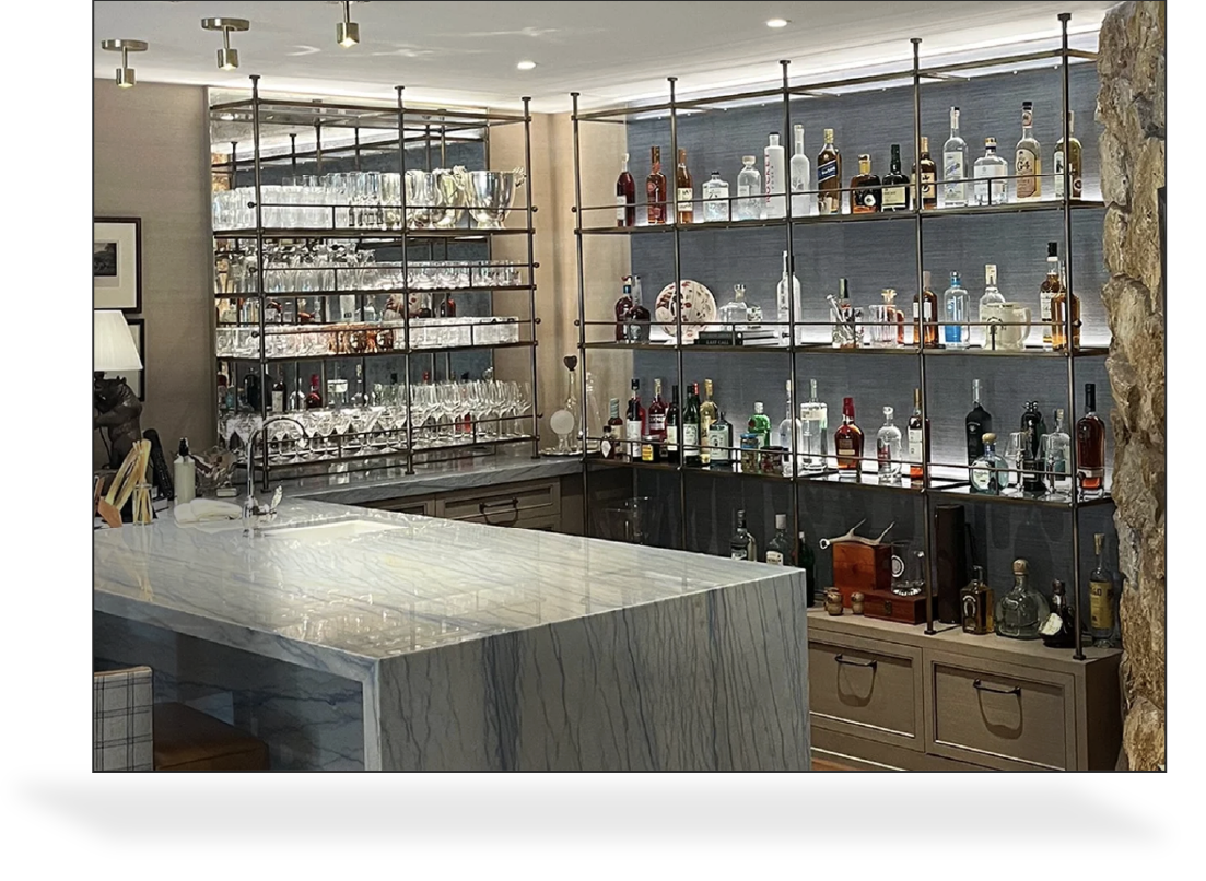 custom brass and steel bar fabrication Los Angeles