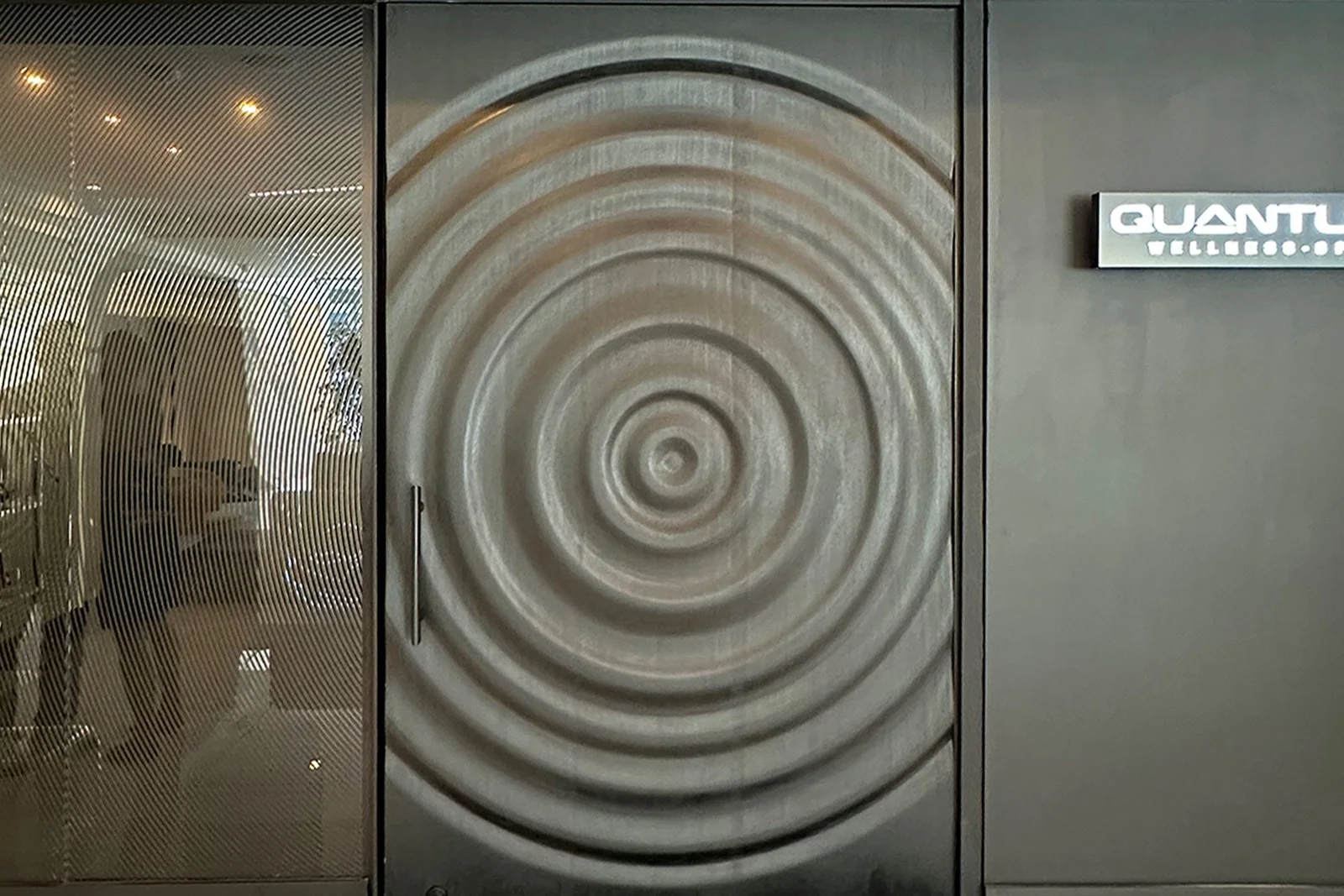 Quantum Spa door hardware and soft-close integration