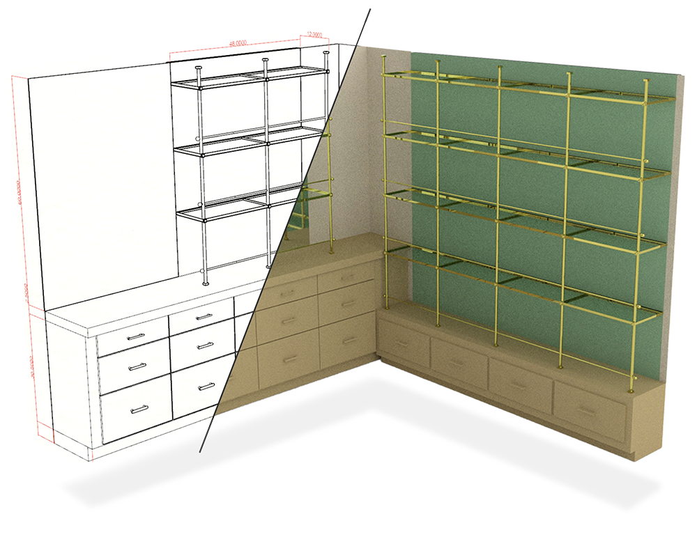 custom fabrication shop drawings and 3D modeling Los Angeles