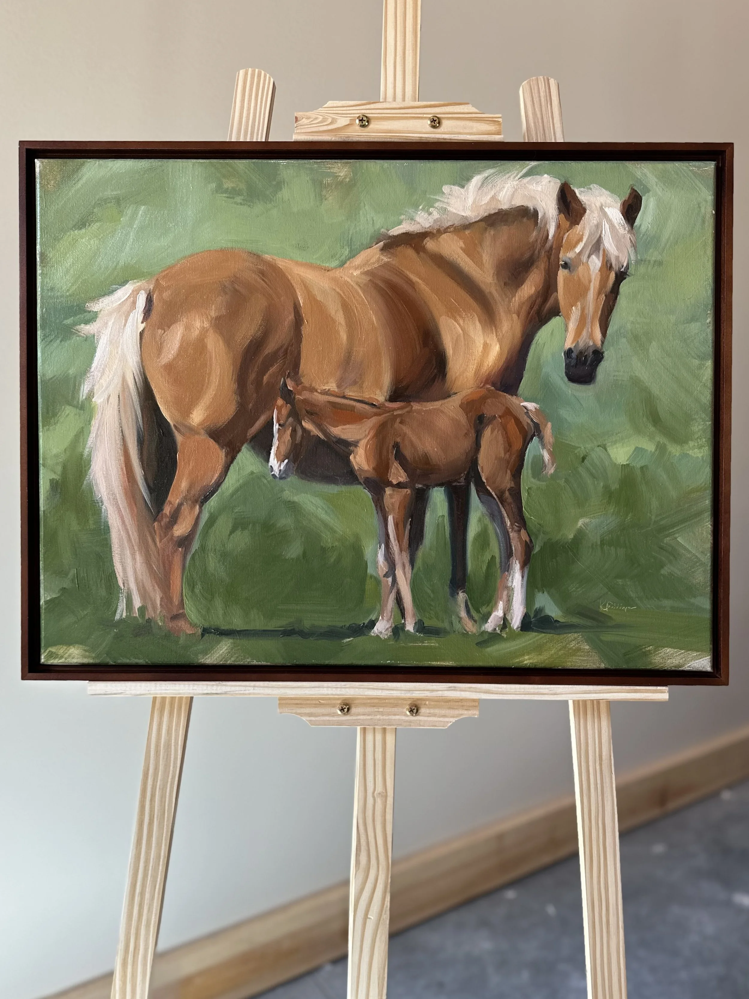 "Mama's Love" Original Oil Painting