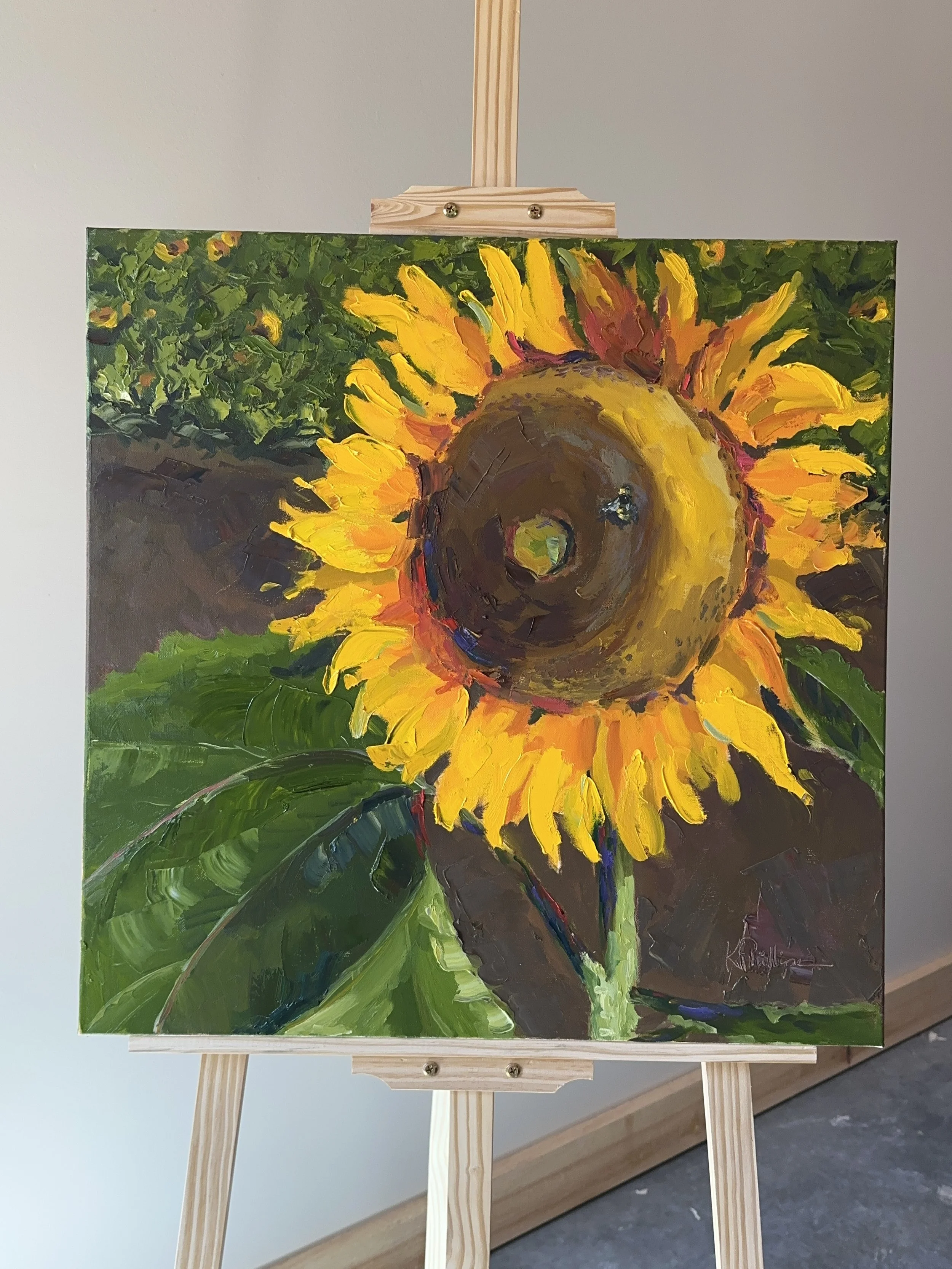 "The Sunflower" Original Oil Painting