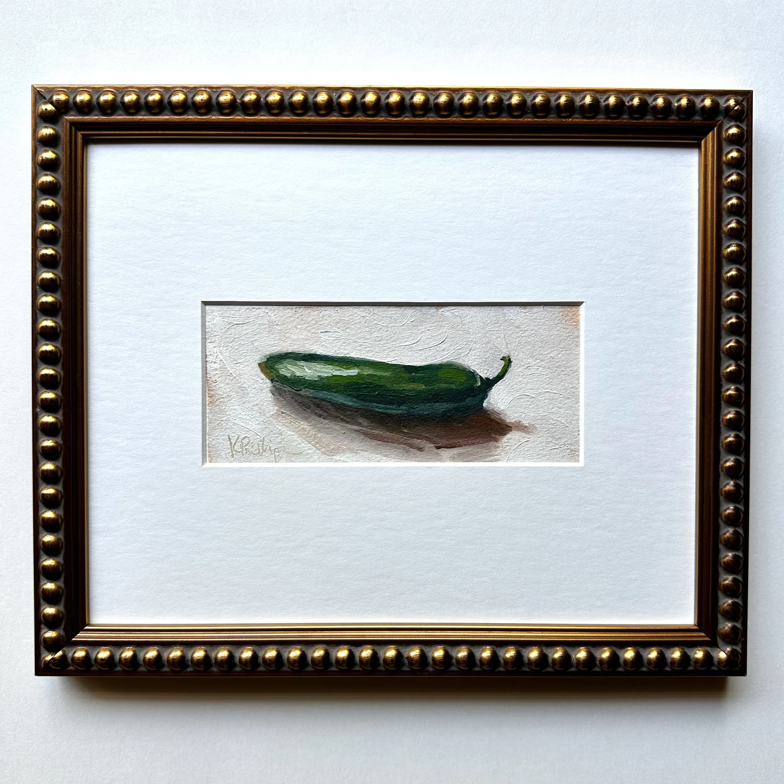 "Jalapeno Study" Original Oil Painting