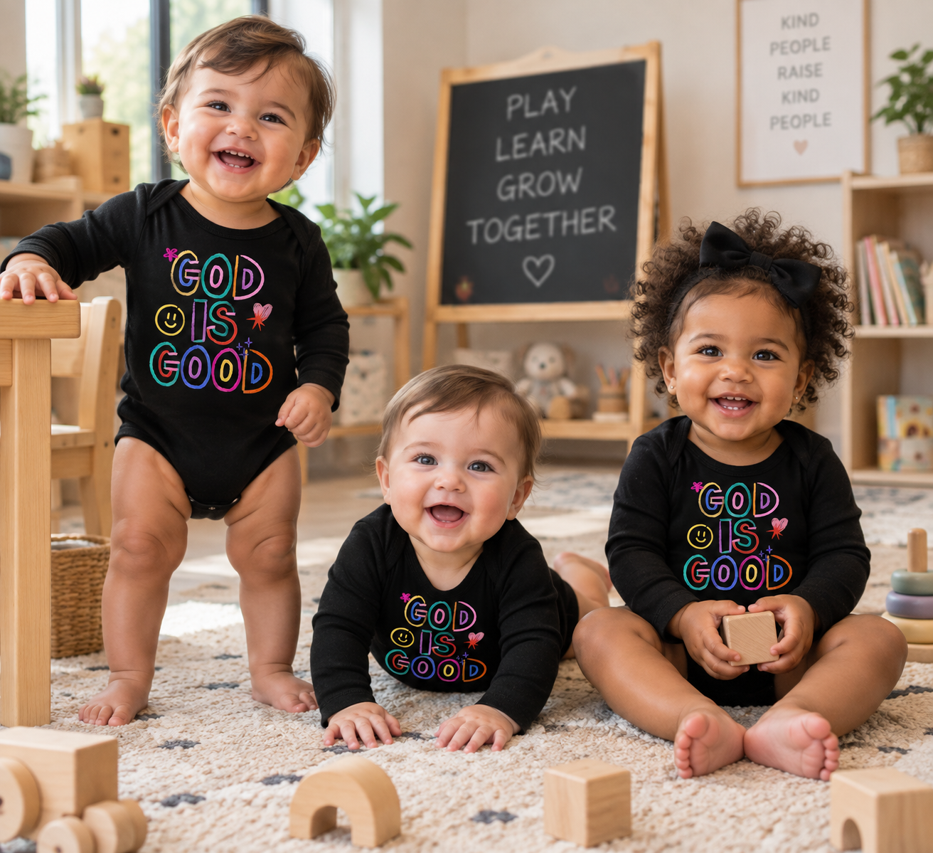 God Is Good Onesie (LS)