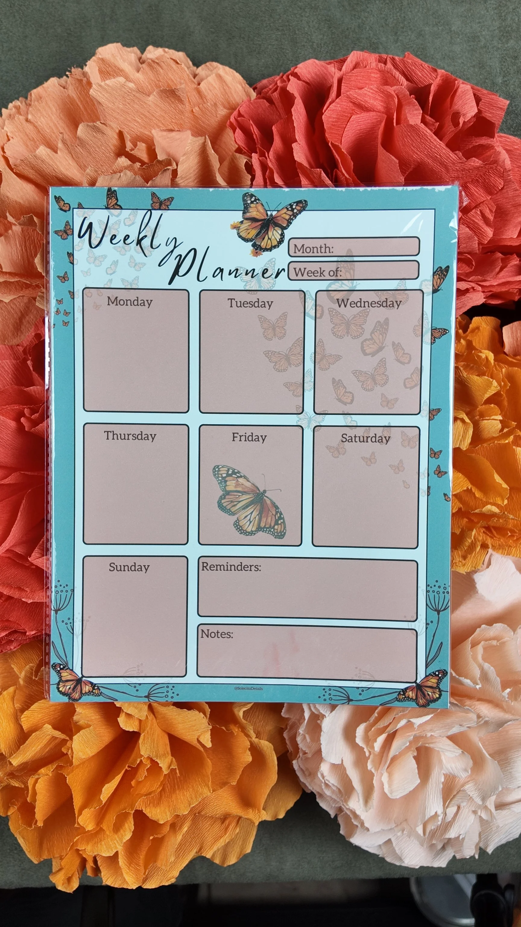 Monarch weekly planner