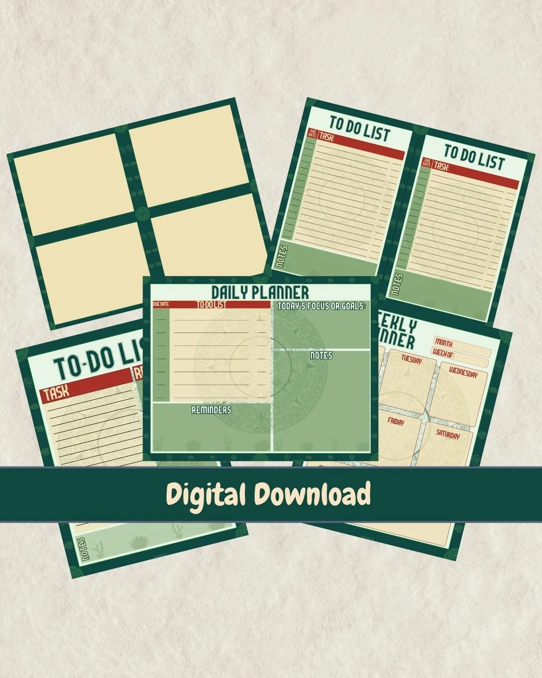 Raíces Digital Download Planner Bundle