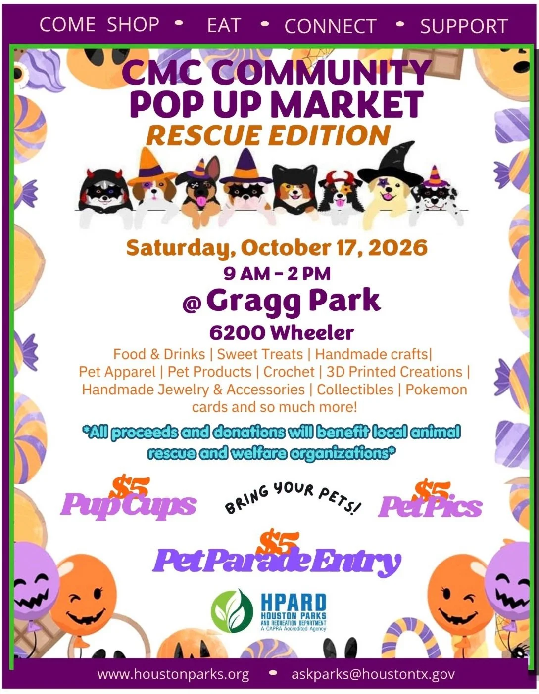 Come shop, take cute pictures and have a fun day with your 4 paw babies.