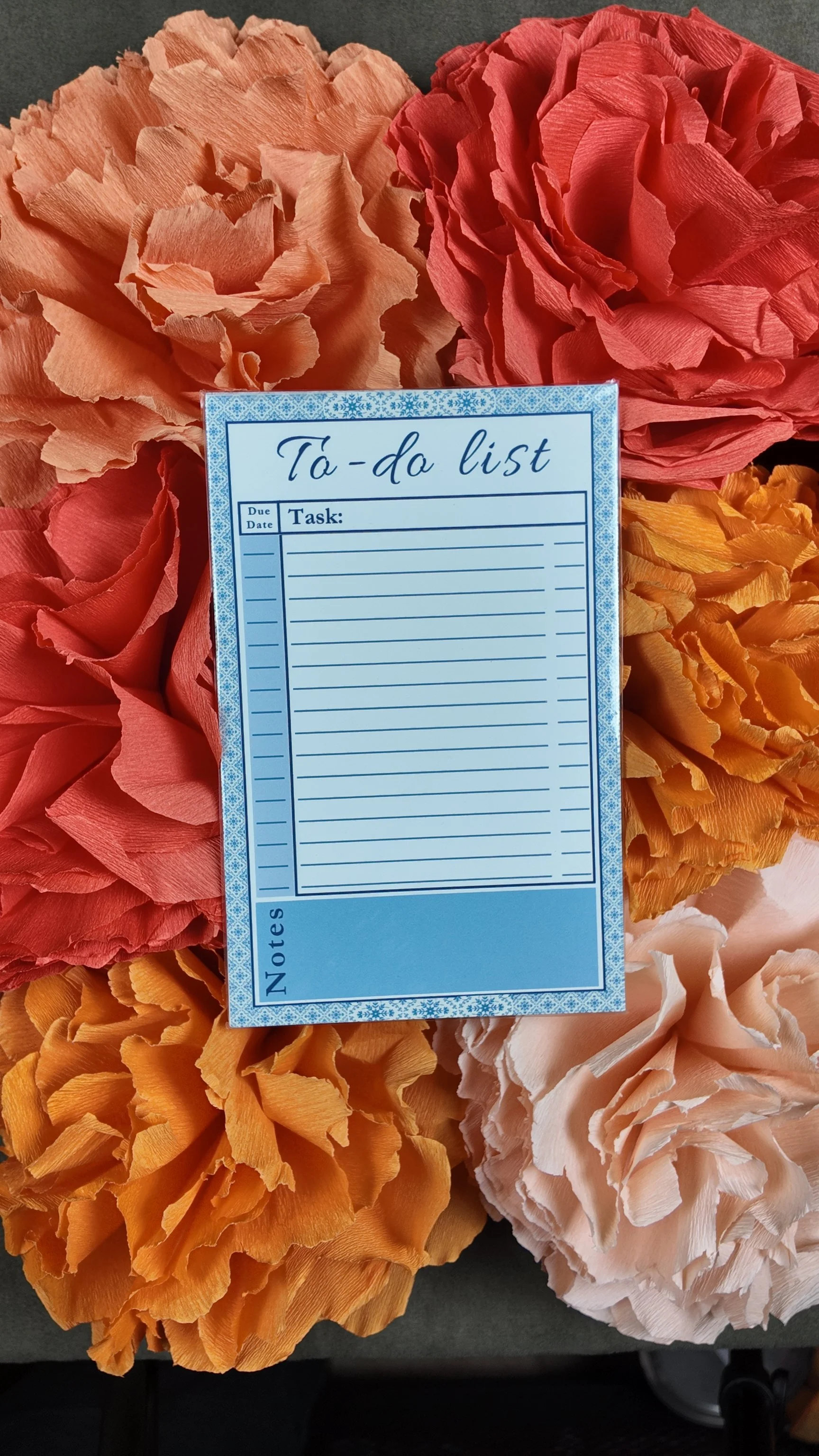 Half size blue tile todo list