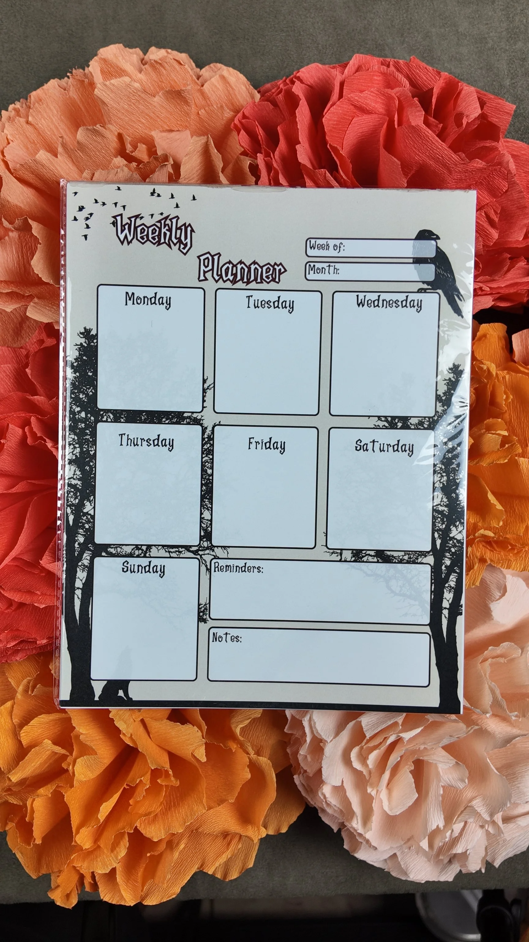 Crow weekly planner