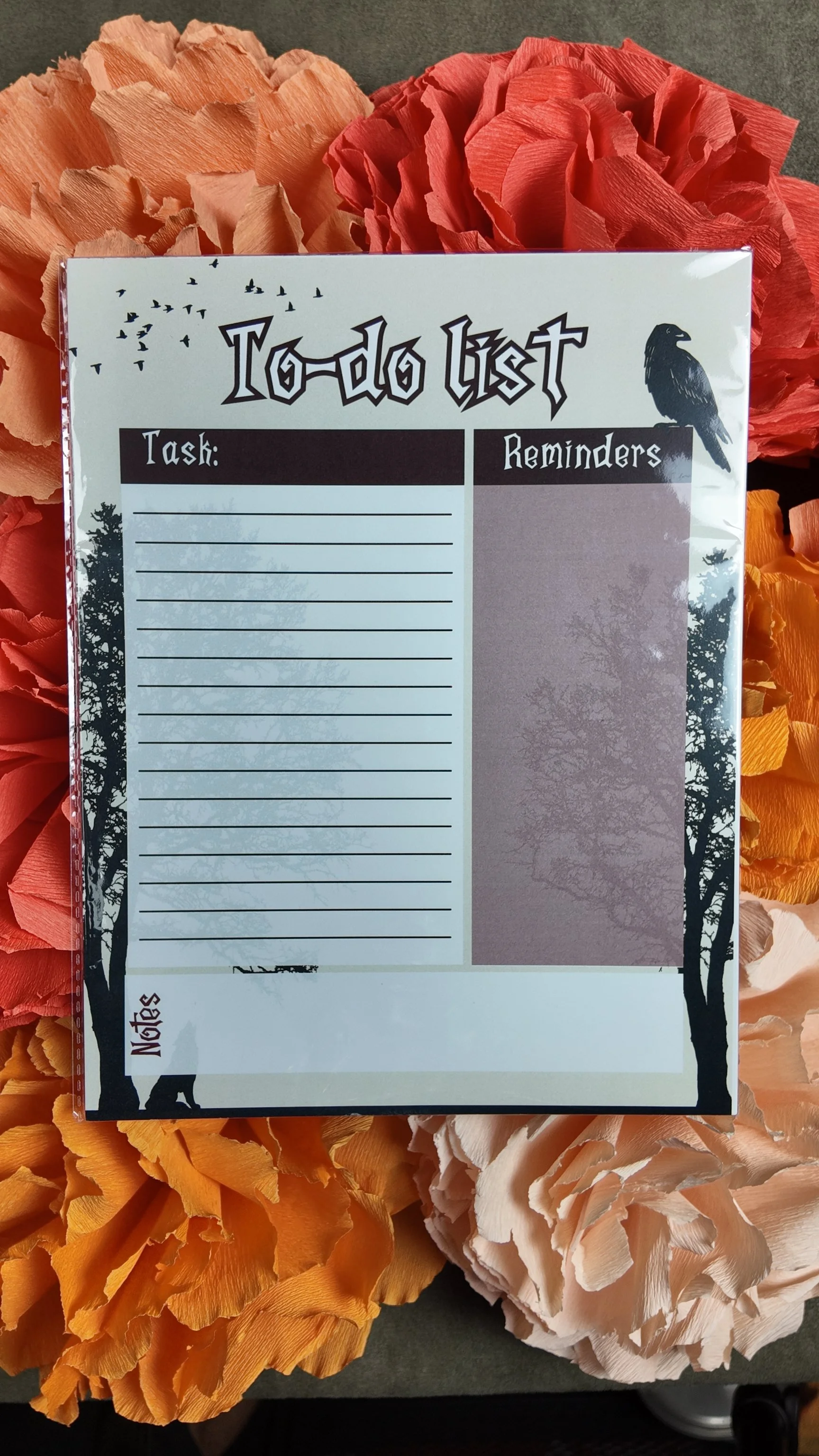 Full size crow to-do list