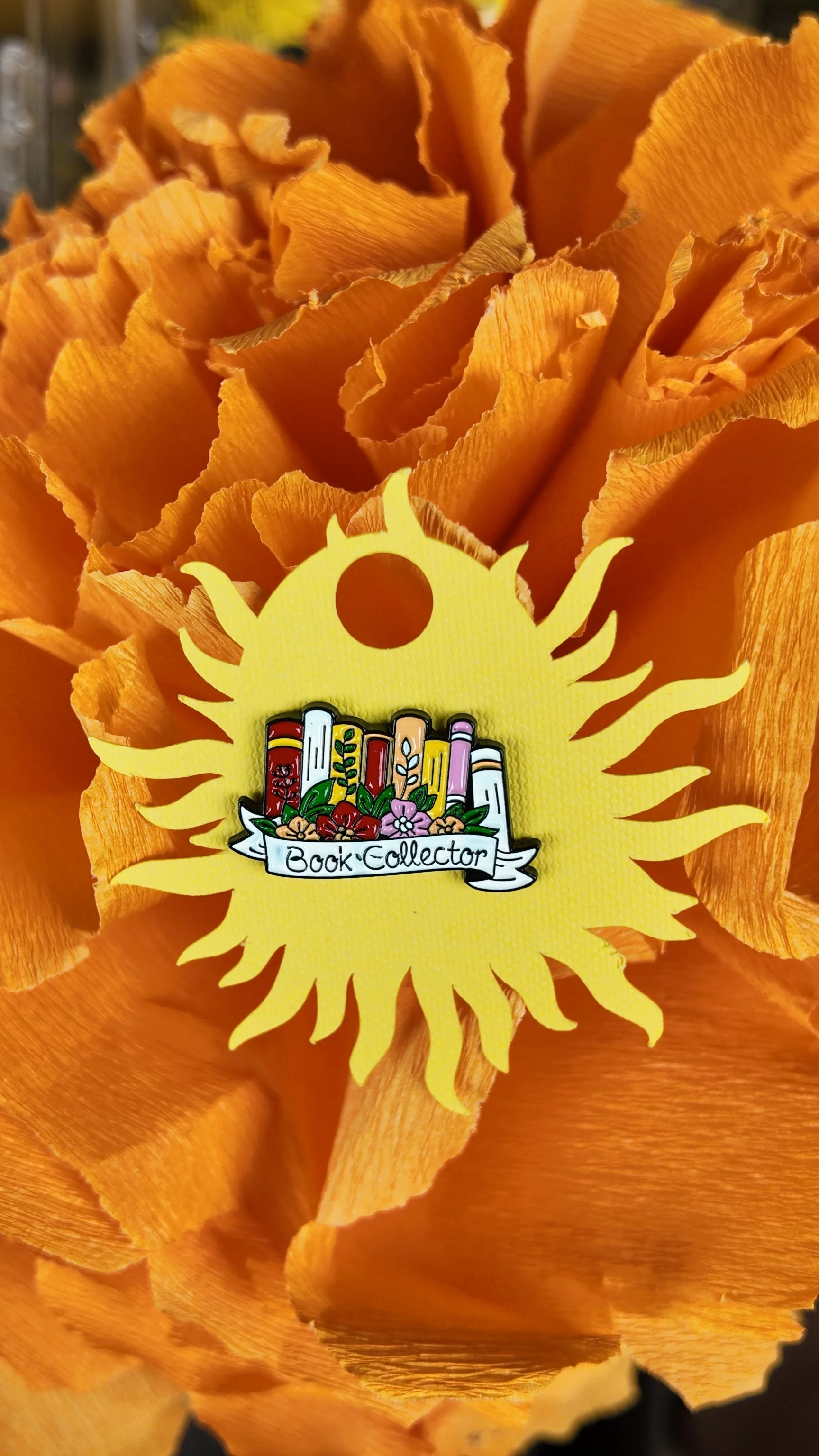 Book collector pin