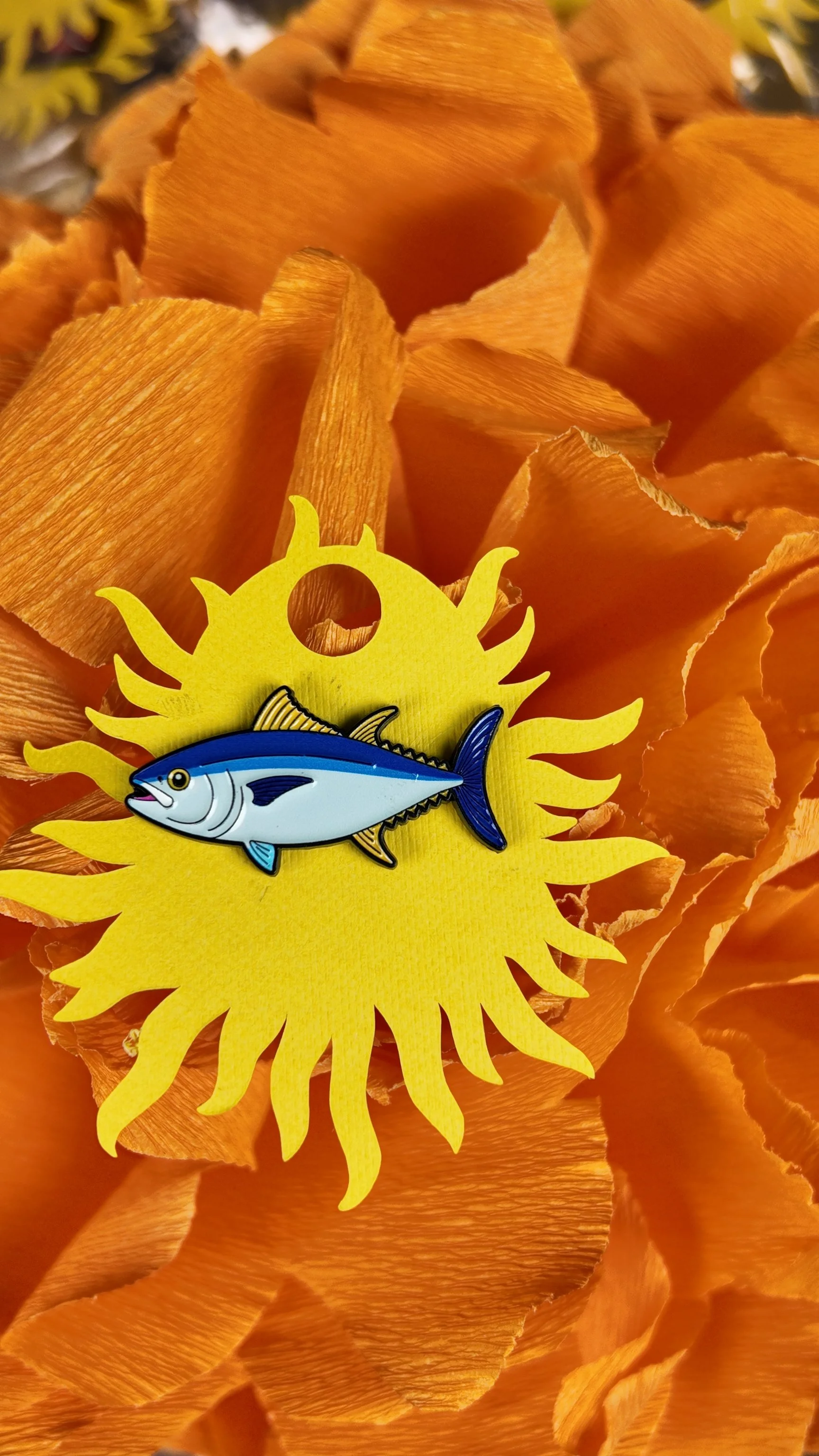White and blue fish