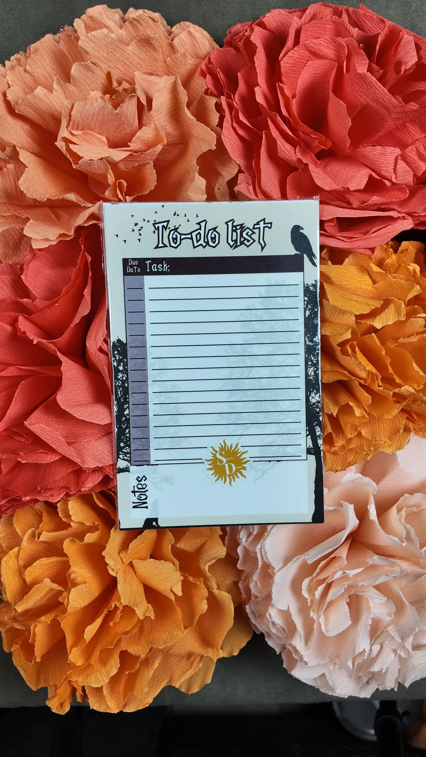 Half size crow to-do list