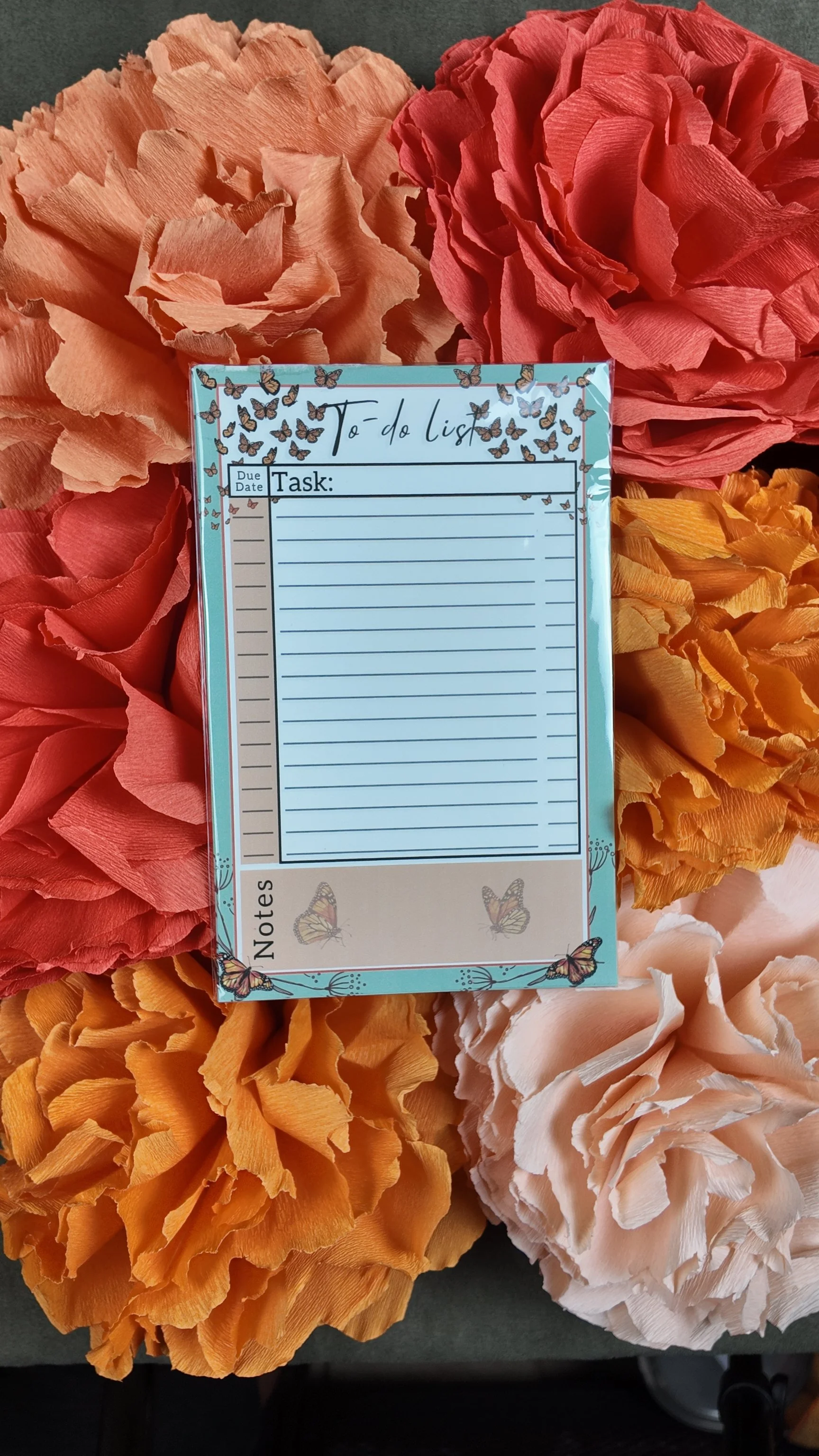 Half size monarch to-do list