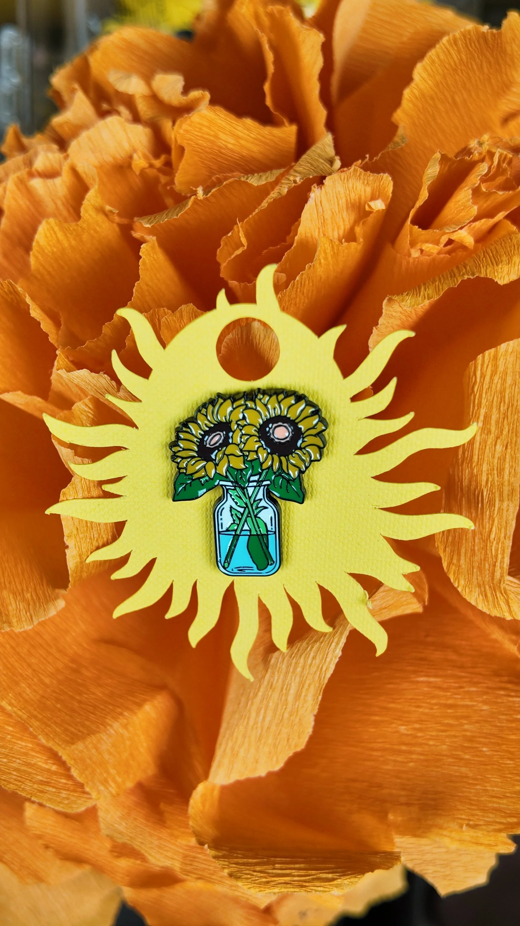 Sunflower in vase