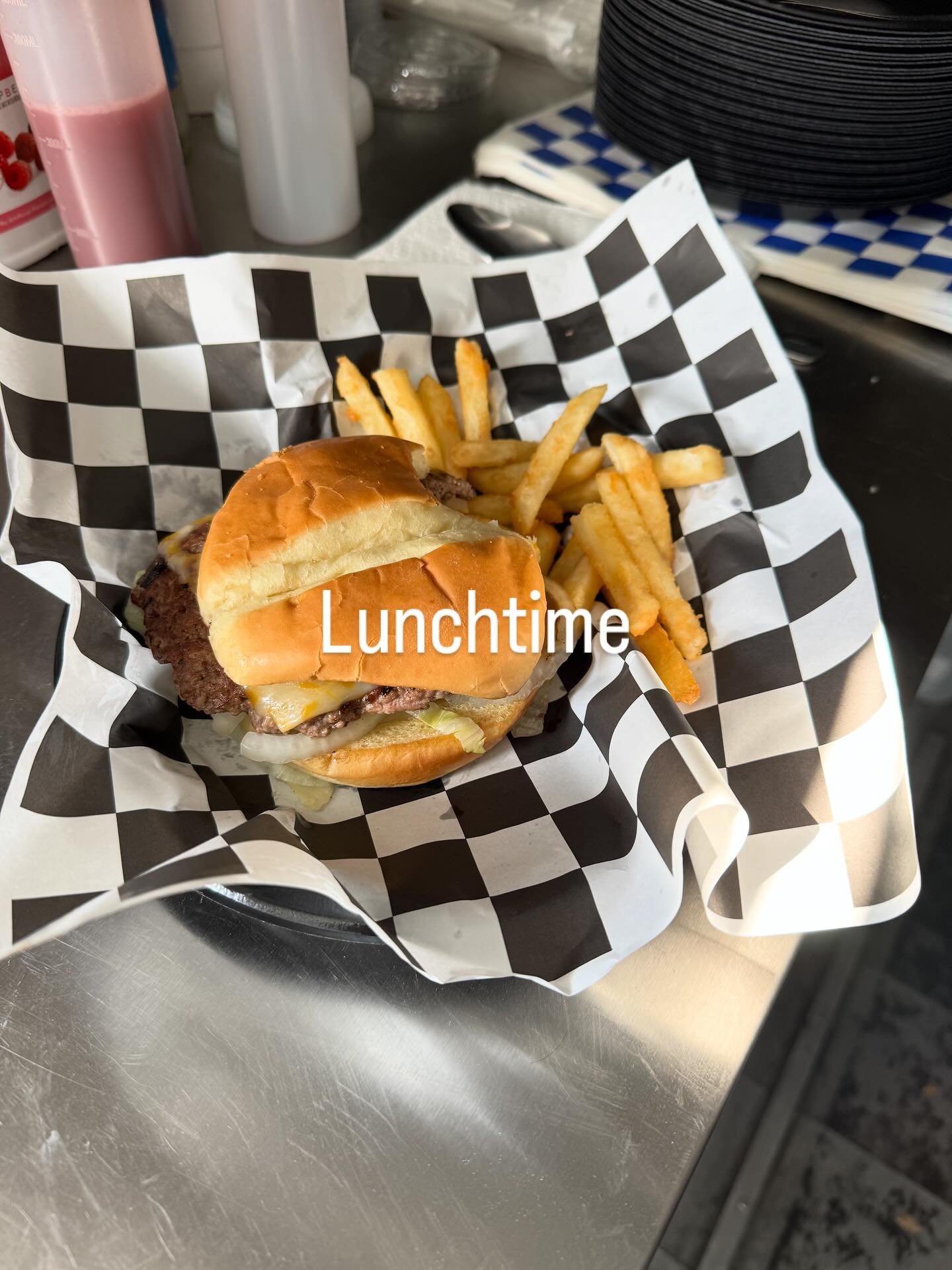 Thanks for the yummy smash burger @bitofeverythingcatering - it hit the spot.