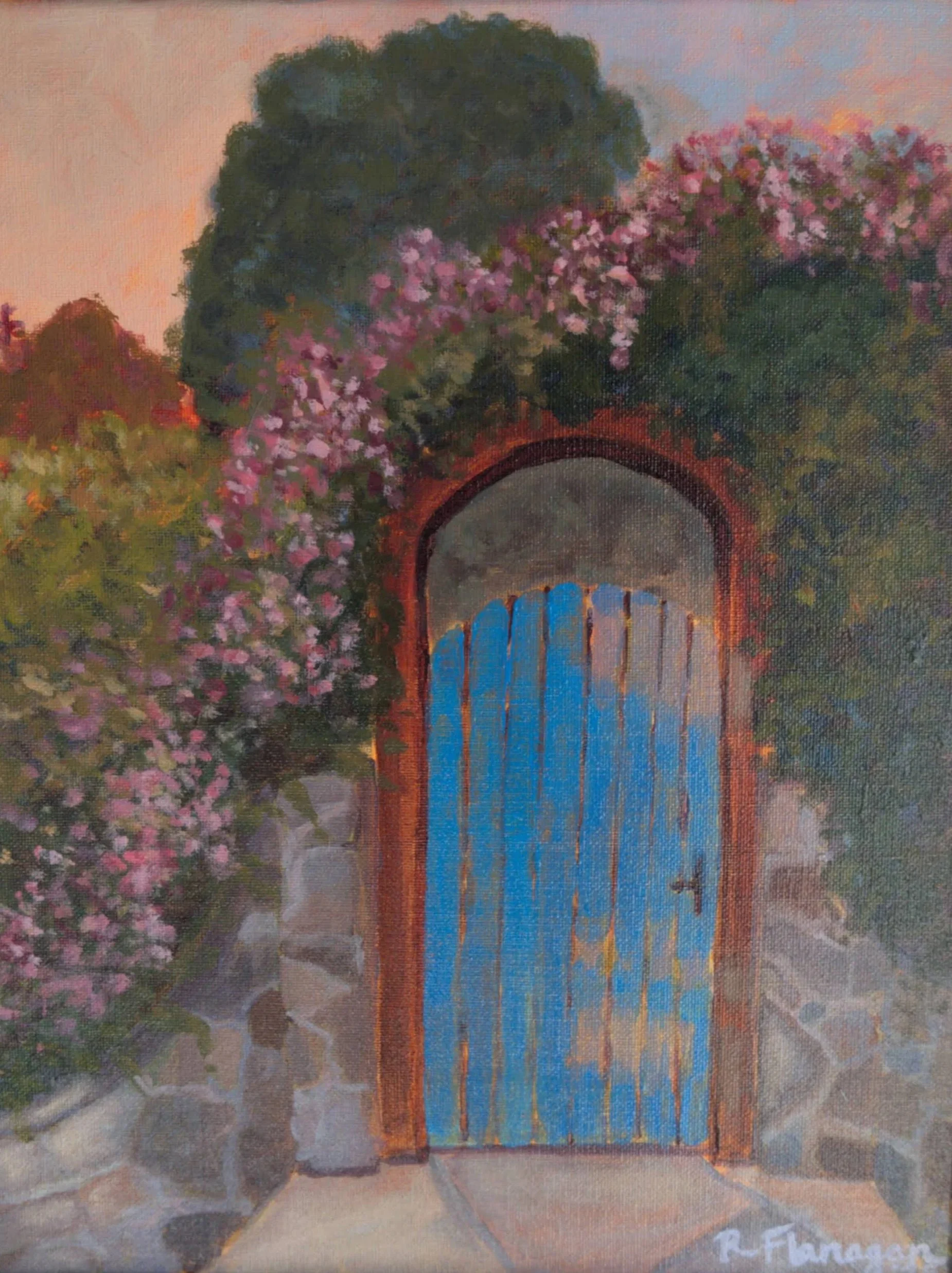 "Bougainvillea at Sunset", 2025
Acrylic on Canvas, 11in x 14in