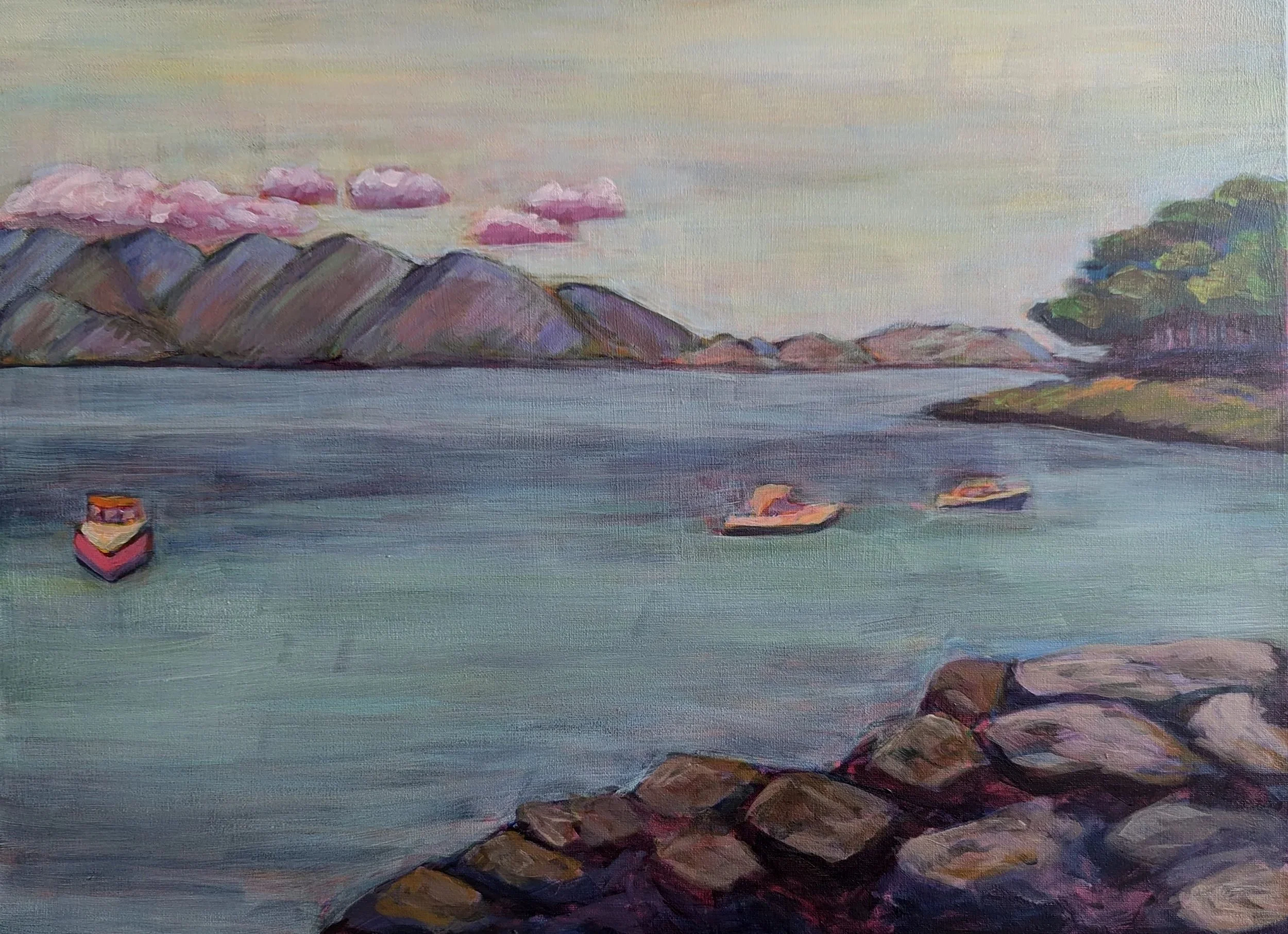 "Buza Dubrovnik", 2023
Acrylic on Canvas, 16in x 20in