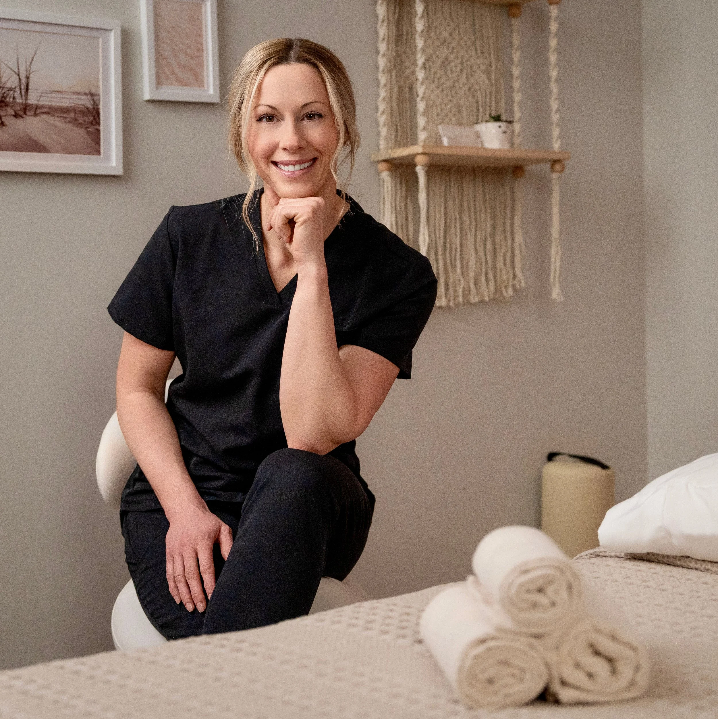 This is a picture of the primary massage therapist