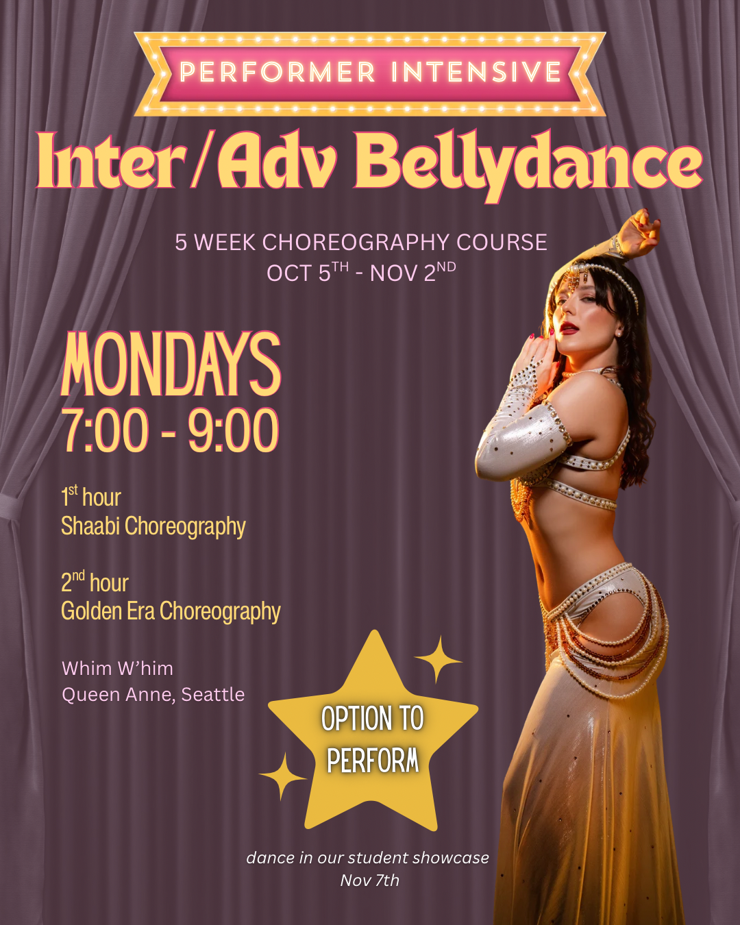 Inter/Adv Bellydance - Performer Intensive